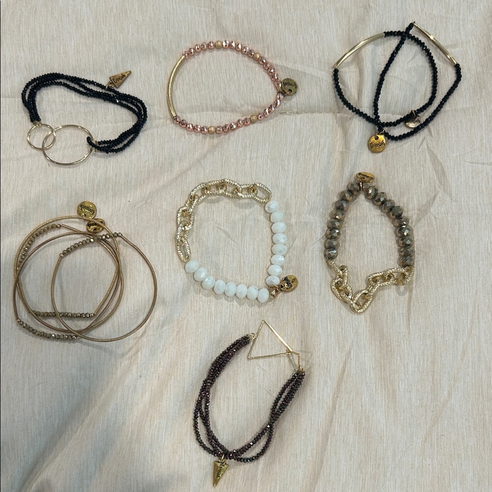 Erimish Black, Pink, and Gold Bracelet Collection